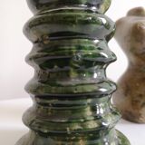 Enamelled ceramic candle holder, tamgroute