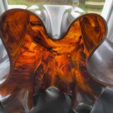 Tortoiseshell effect cut - handkerchief shape