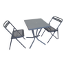 Table et deux chaises pliante