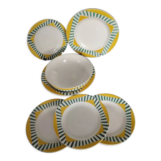 Suite of dishes from Sareguemines