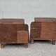 Pair of Art Deco Mahogany bedside tables