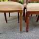 8 Louis XVI chairs in solid wood and beige fabric