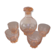 Art Deco carafe and its 4 glasses