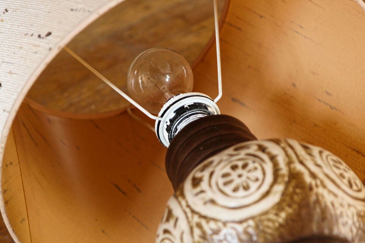 Ceramic lamp, West Germany