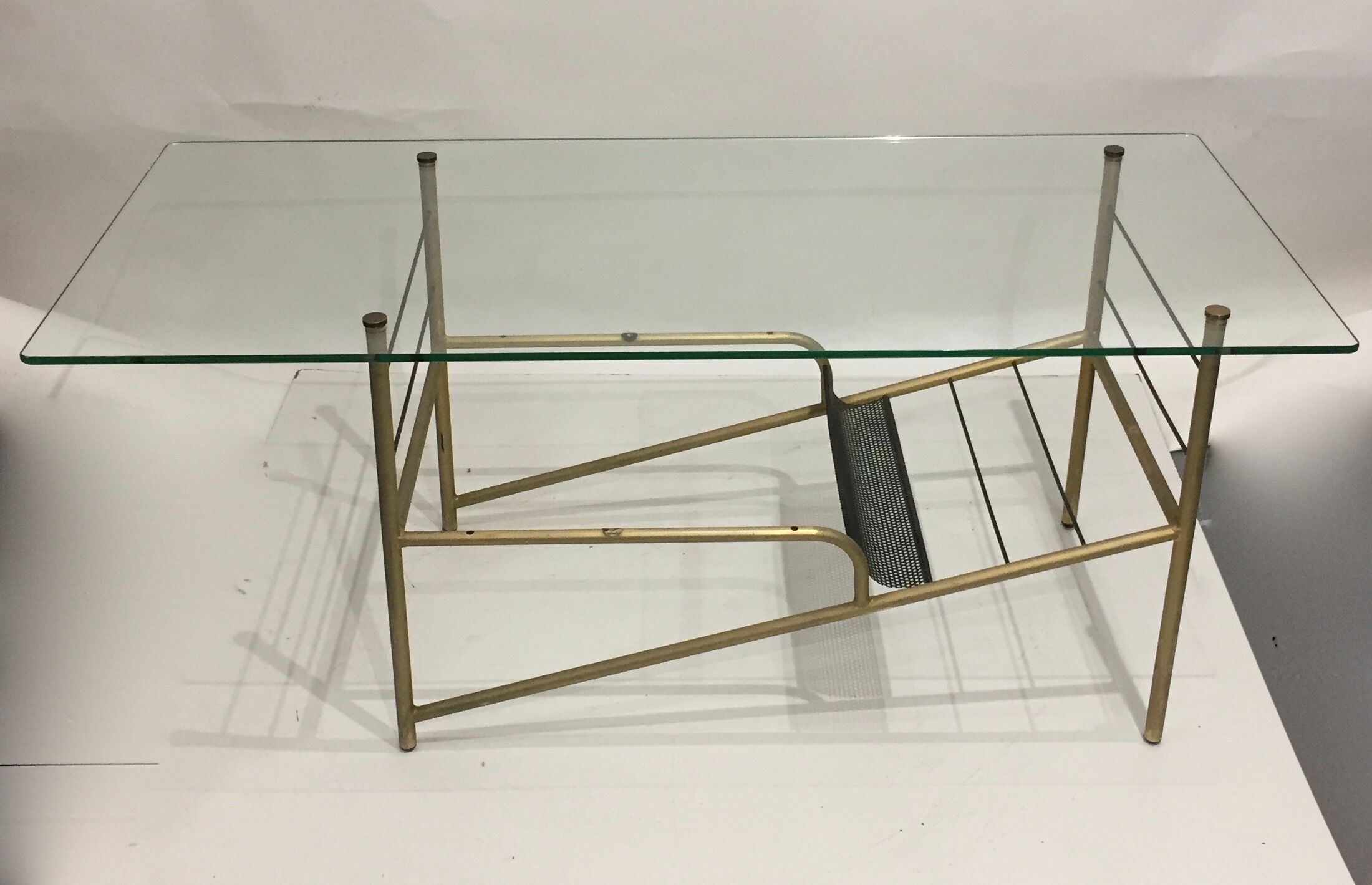 Modernist glass coffee table