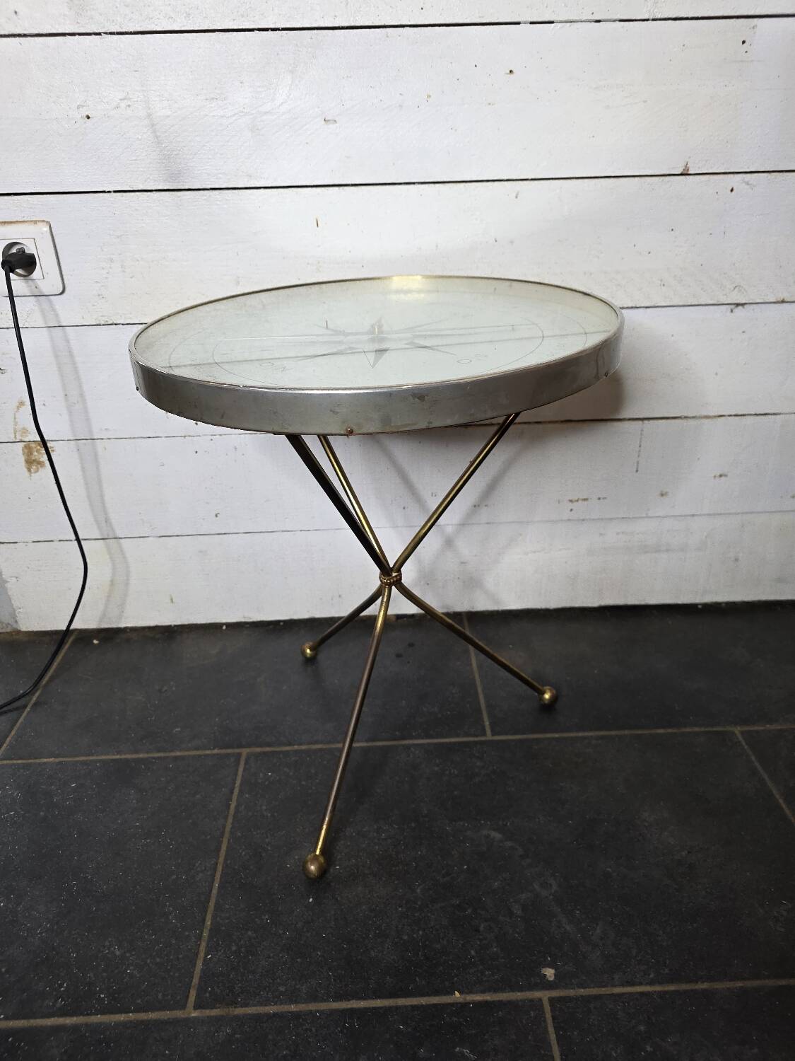 compass coffee table, 1960