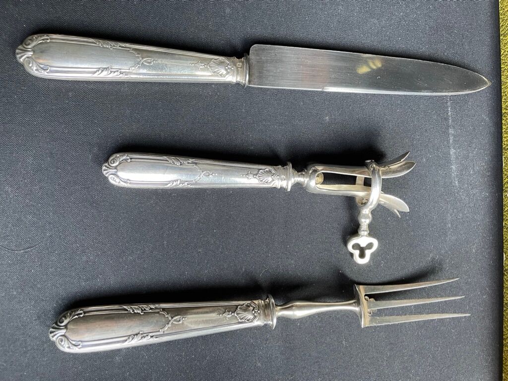 Silver cutting service Minerva Louis XV style