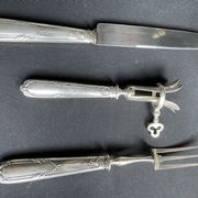 Service à découper Argent Minerve style Louis XV