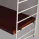 Étagère murale scandinave Hylla des années 1960 en acajou