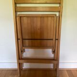 Chaise pliante en hêtre année 60