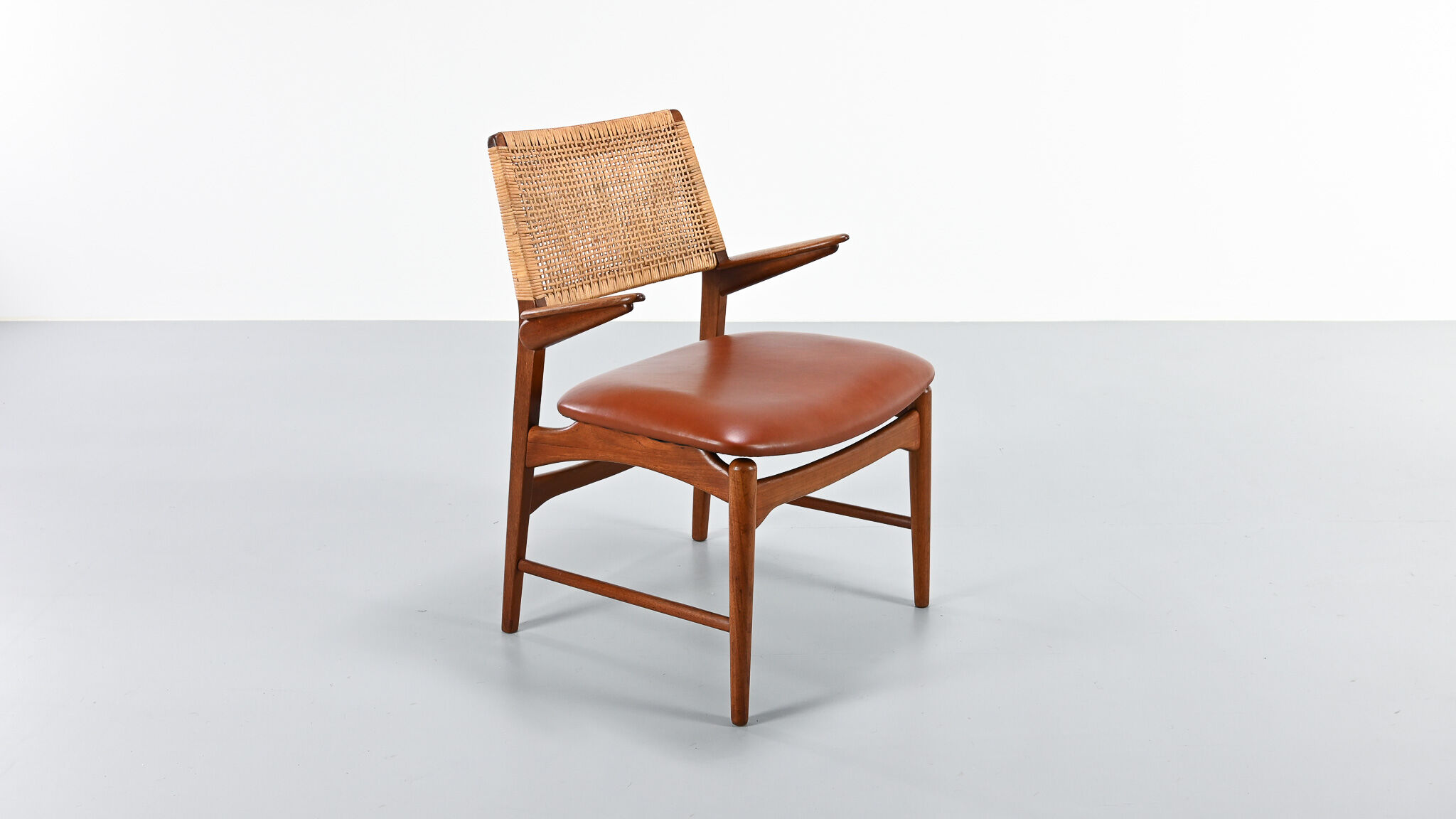 E. Knudsen, armchair model 48 for Jensen & Lykkegaard. Denmark, circa 1950.