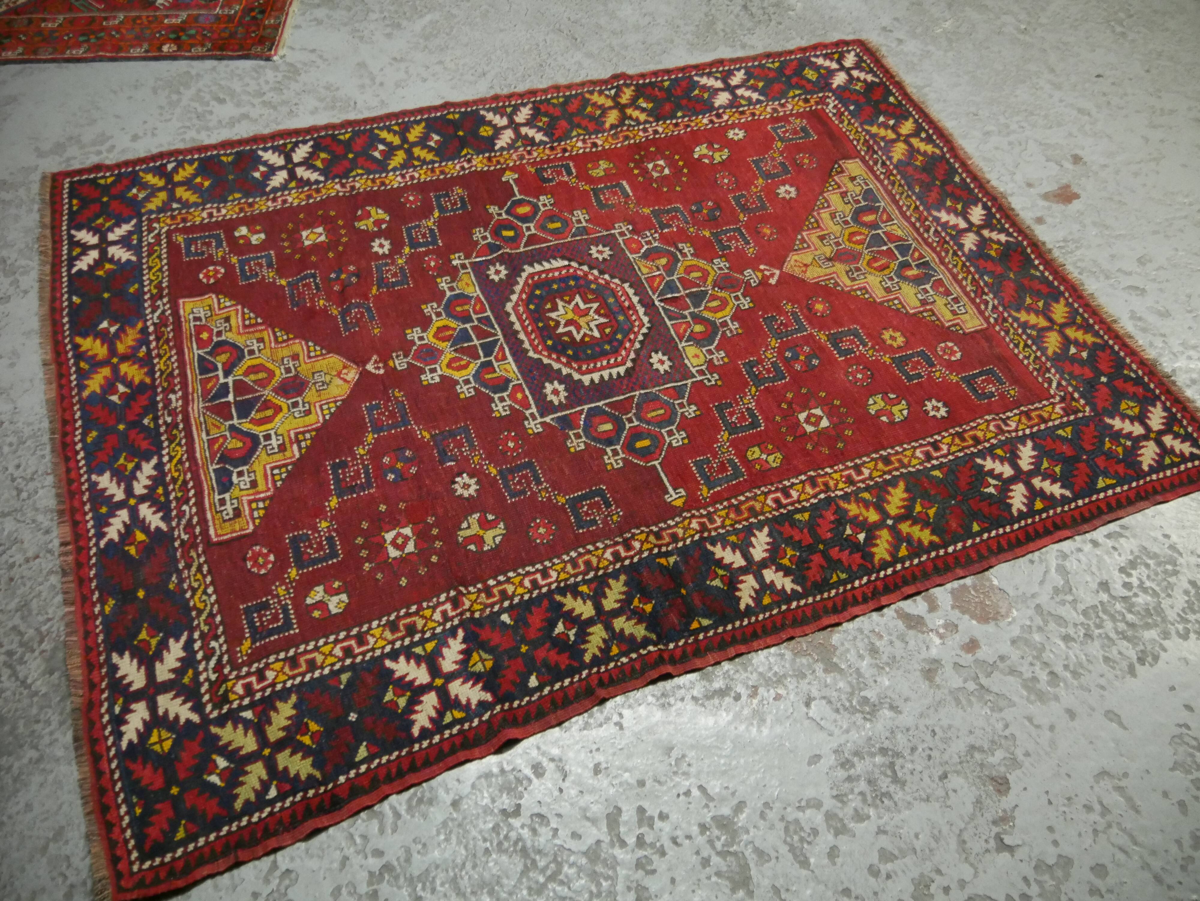 Handmade Turkish oriental rug 205 x 157 cm