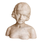 Art Deco bust signed by Guardia, portrait of Villelume.