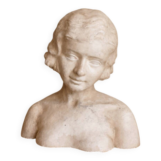 Art Deco bust signed by Guardia, portrait of Villelume.