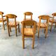 Set of 6 Scandinavian solid pine wood dining chairs by Rainer Daumiller for Hirtshals Savvaerk