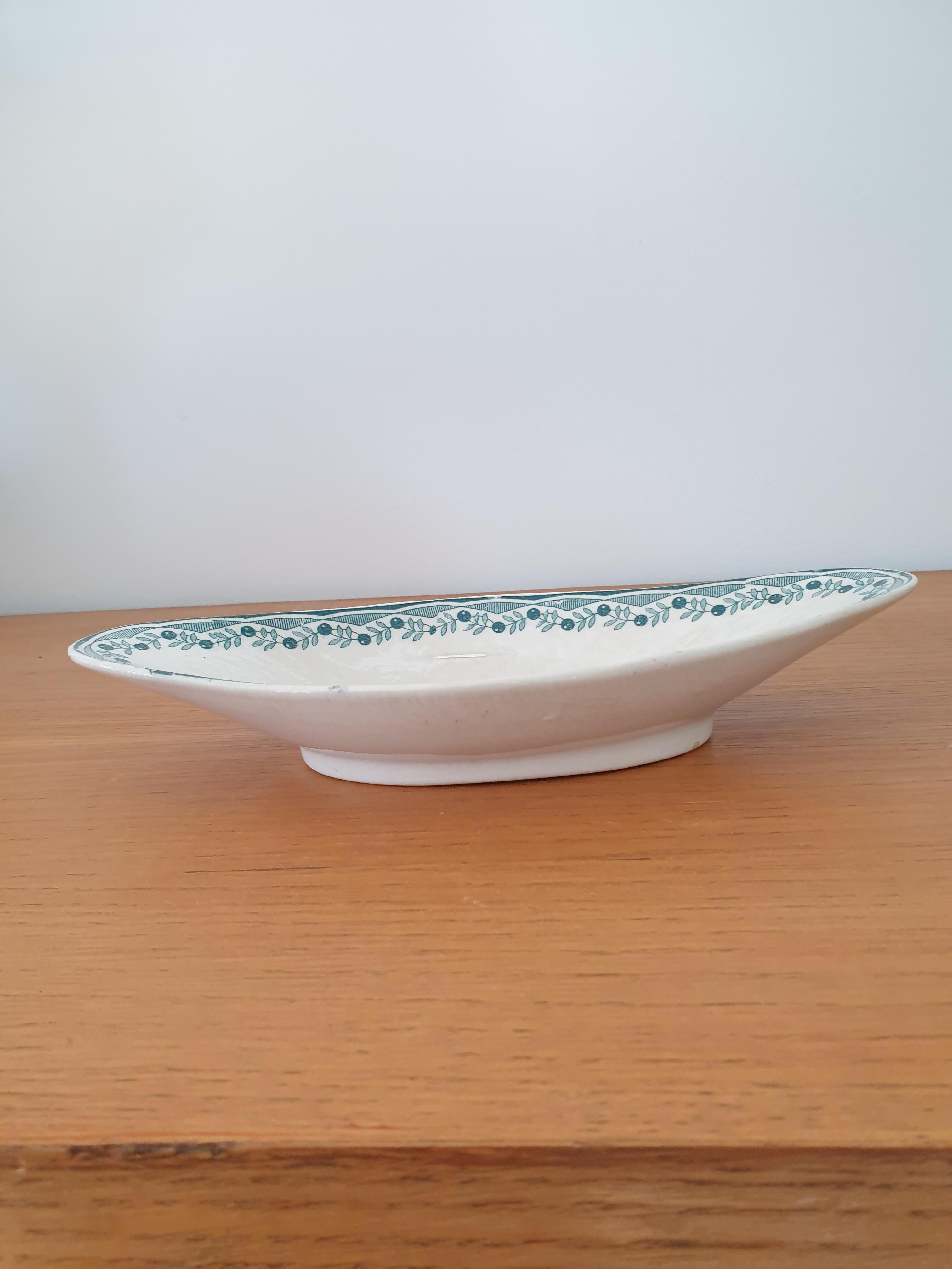 Ravier in earthenware Digoin Sarreguemines