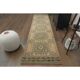 1970s Vintage Turkish Hand-Knotted Wool Cotton Orange Runner Rug 90x344
