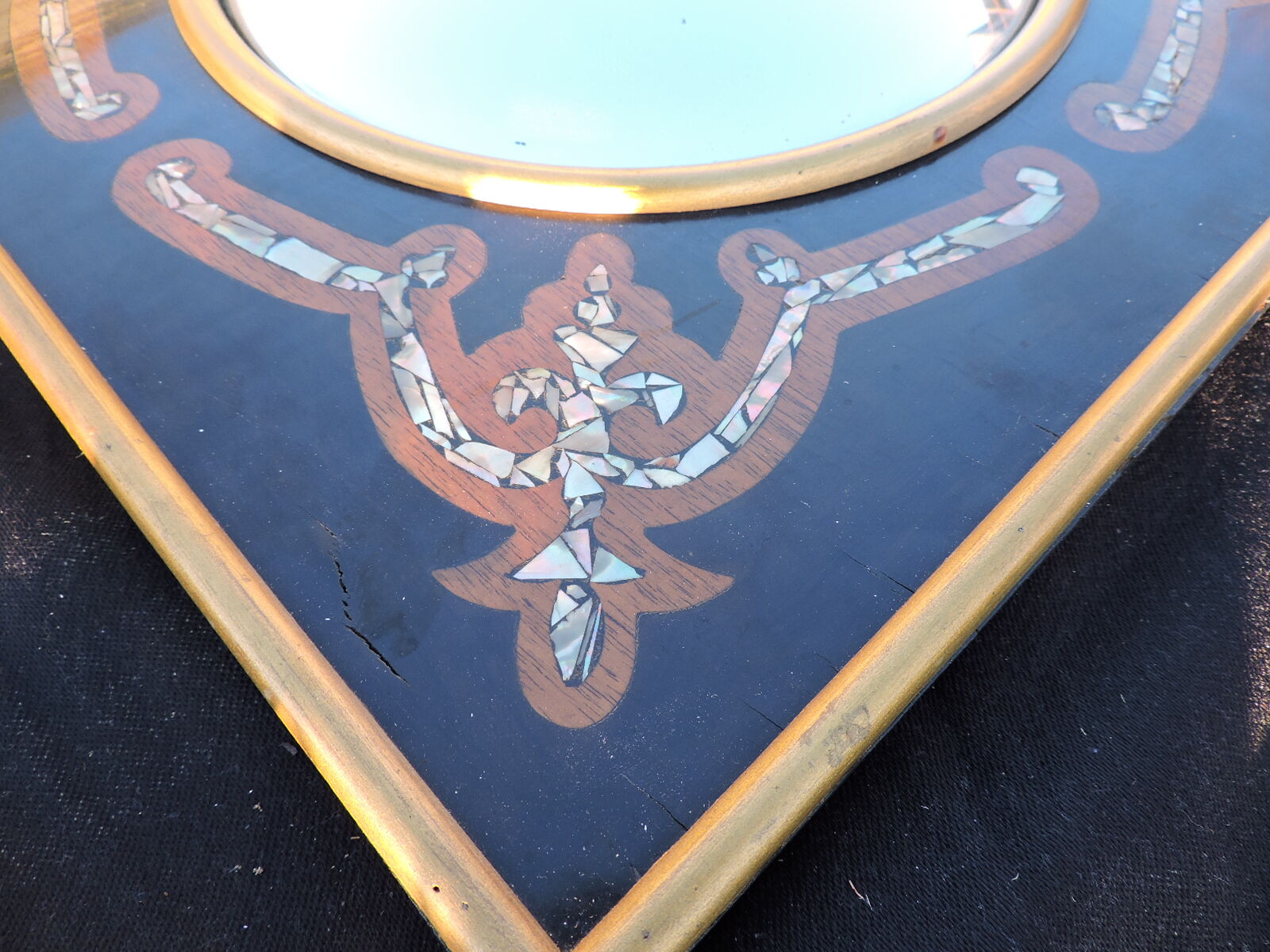 Napoleon III period mirror 40x39cm