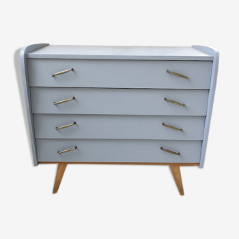 Commode vintage bleue