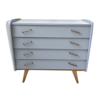 Commode vintage bleue