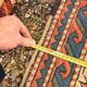 Antique Kazak Caucasian Carpet Wool 200x120 Vintage Blue Oriental Carpet 1900