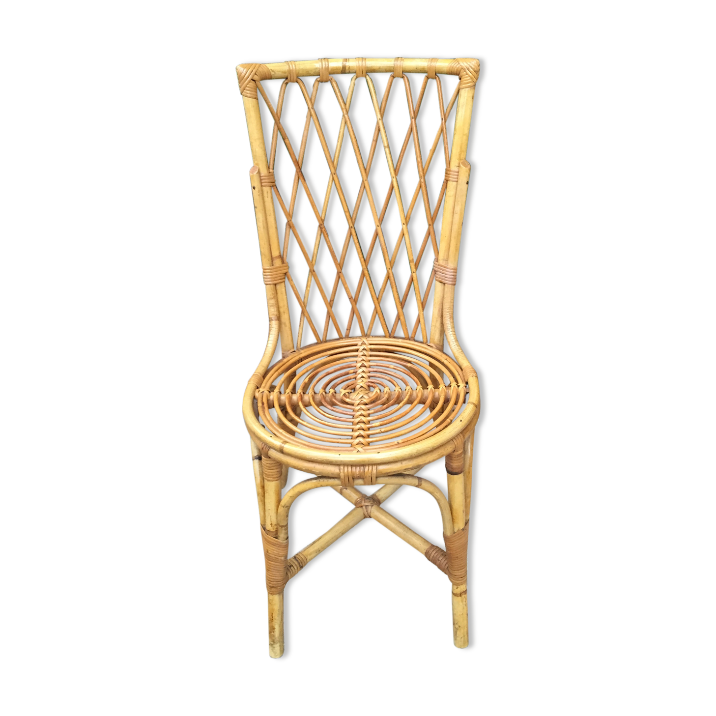 Chaise en rotin