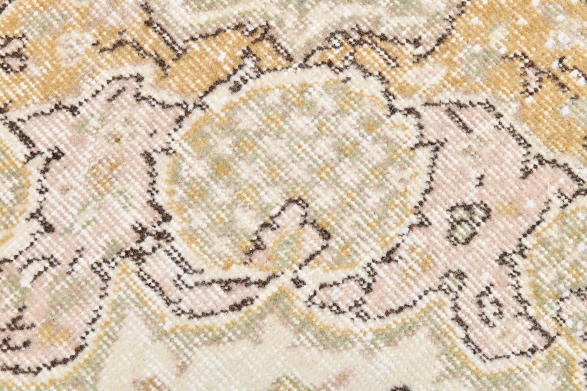 Cream & Beige Antique Turkish Rug 163x267Cm SK 21968