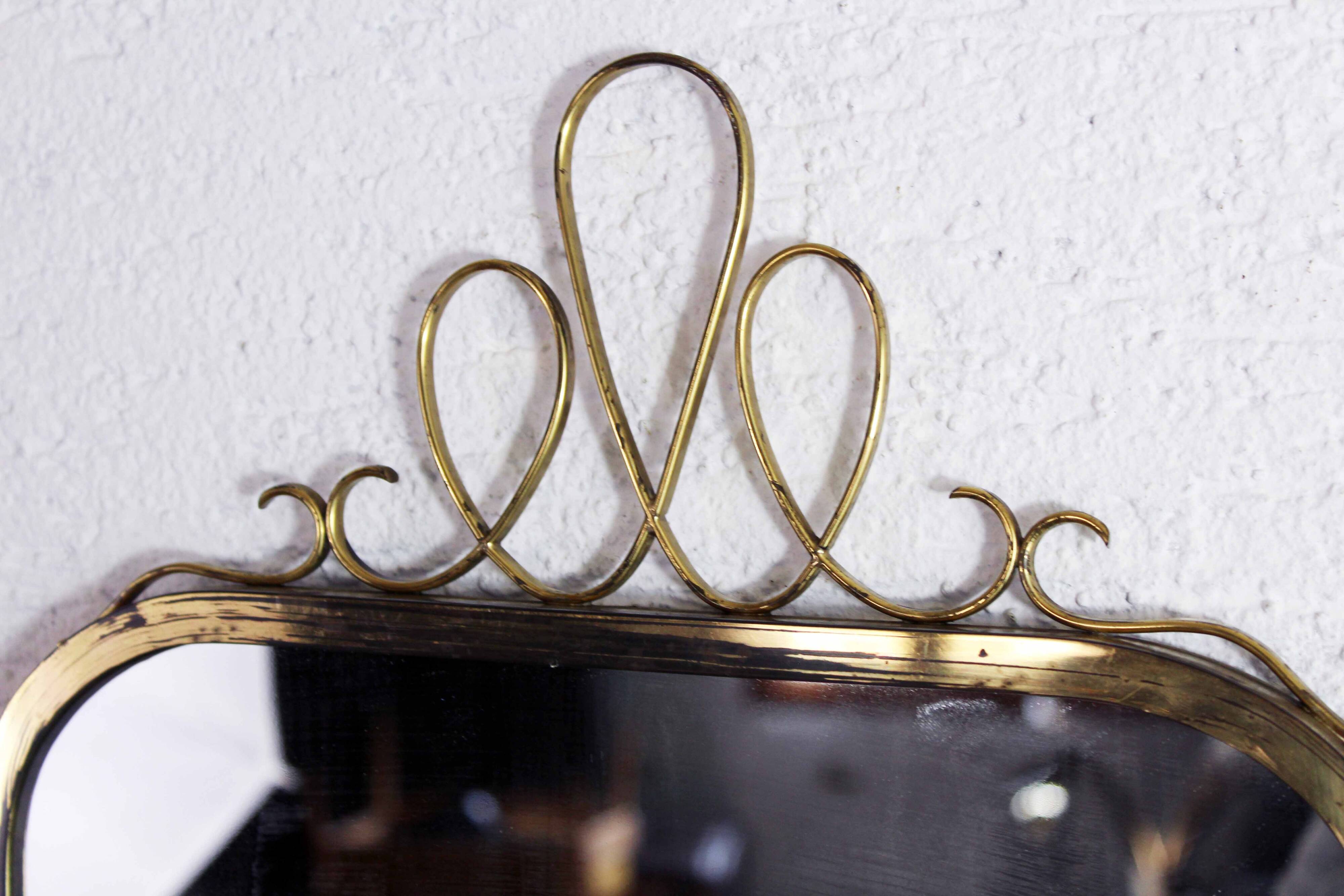Miroir forme libre en laiton