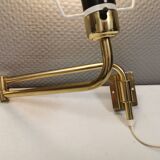 Danish “swing arm” wall lamp in brass by Lyskaer Lightning (LB) 1980s.