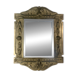 19th Century Repoussé Copper Mirror