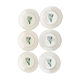Set of 6 old flat plates Digoin/Sarreguemines model BAYEUX