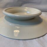 5 plats en faïence bleue ancienne Longchamp 1930 modèle Marcel
