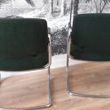 Paire de fauteuils Stafor vert bouteille