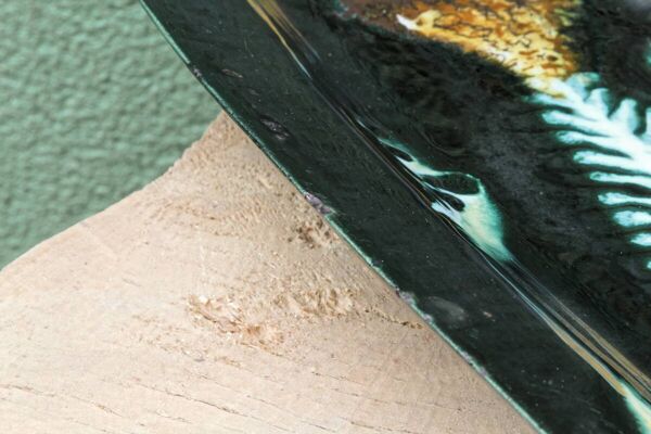 Plat à poisson en céramique de Vallauris signé Humblot, années 50