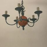 Ancient 5-branch chandeliers