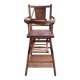 Chaise haute en bois pour bébé vintage