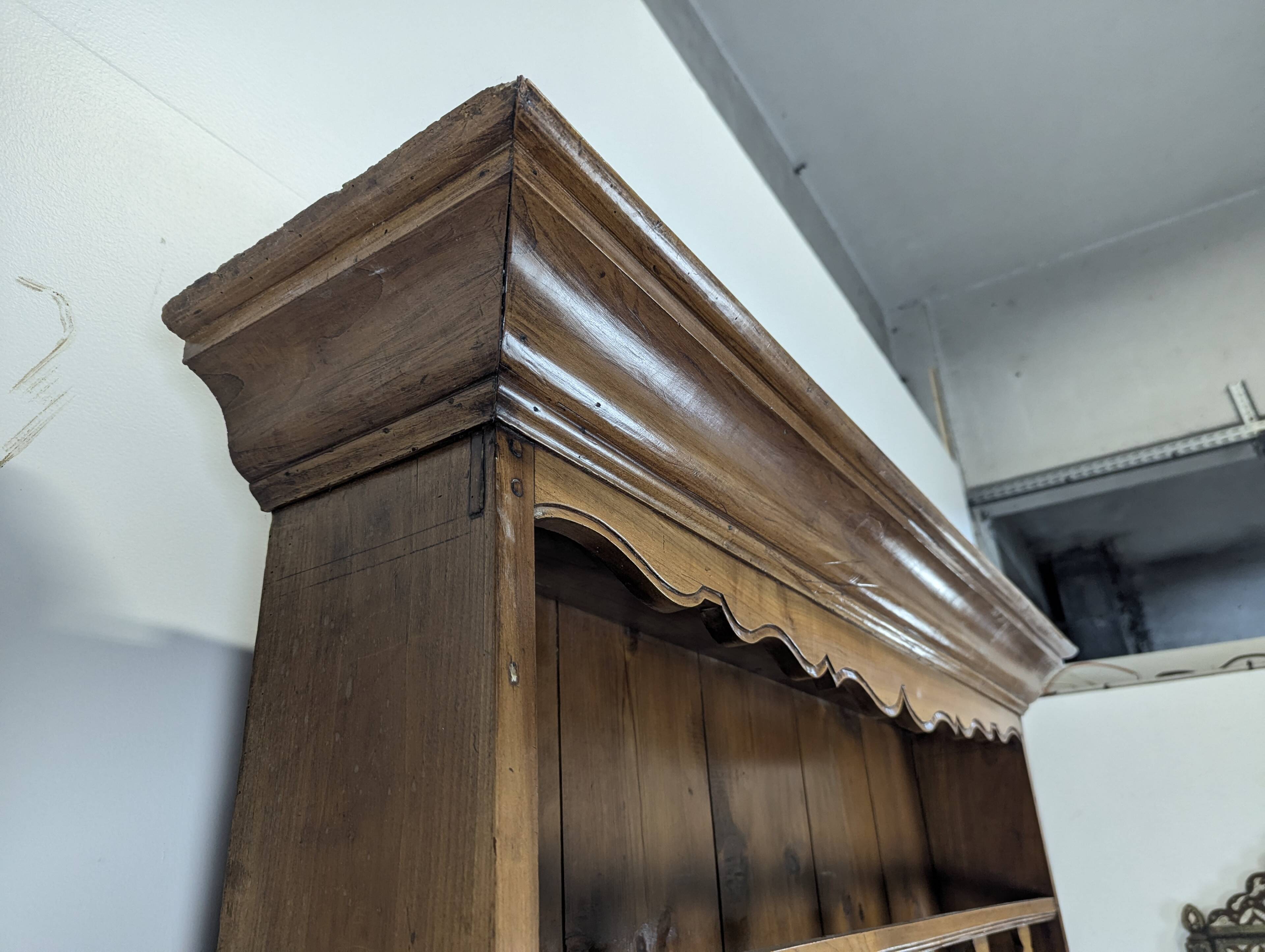 Cherry wood draining dresser with two drawers