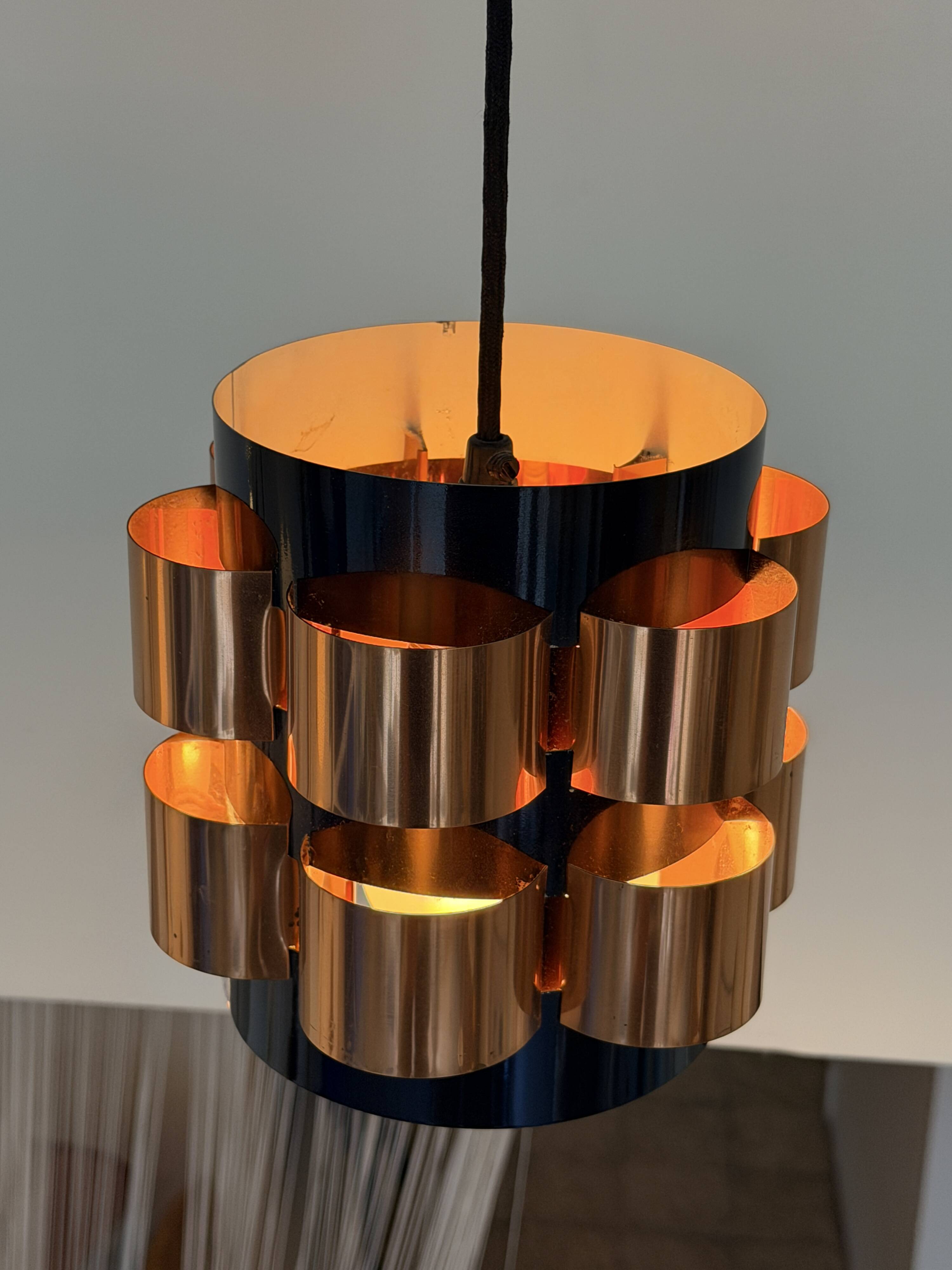 Vintage suspension by Werner Schou for Coronell Elektro, Denmark 1970s
