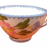 Quimper Keraluc France floral decorated cider bowl cup