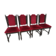 Set de 4 chaises monastères