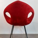UFO-style armchair, Polish space-age 1972, restored