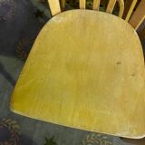 Suite of 6 bistro chairs signed "baumann"