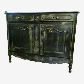 Sideboard in patinated solid oak