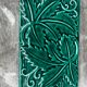 Green Ceramic Trivet with Leaf Decoration - Art Deco Period 1