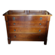 Vintage antique cherry wood Empire chest of drawers