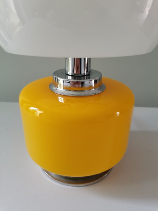 Italian glass table lamp, 70s