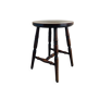 Tabouret quadripode rustique en bois des années 1970/80