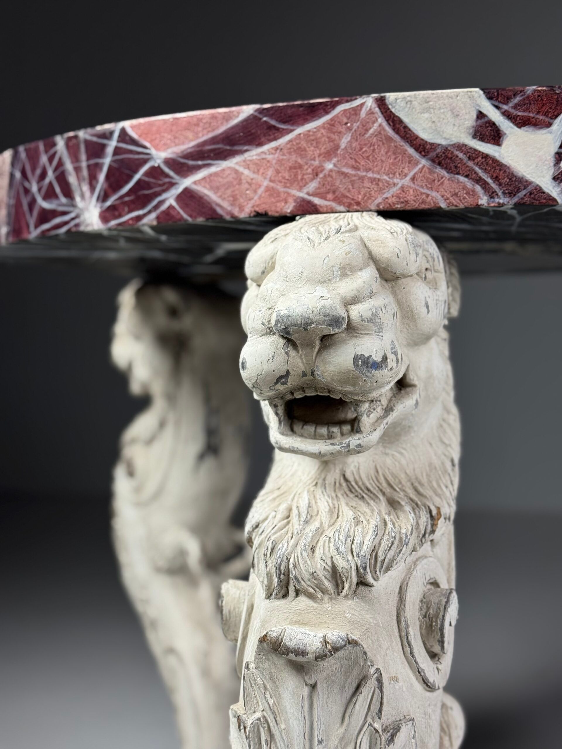 Grand tour style centre table faux marble
