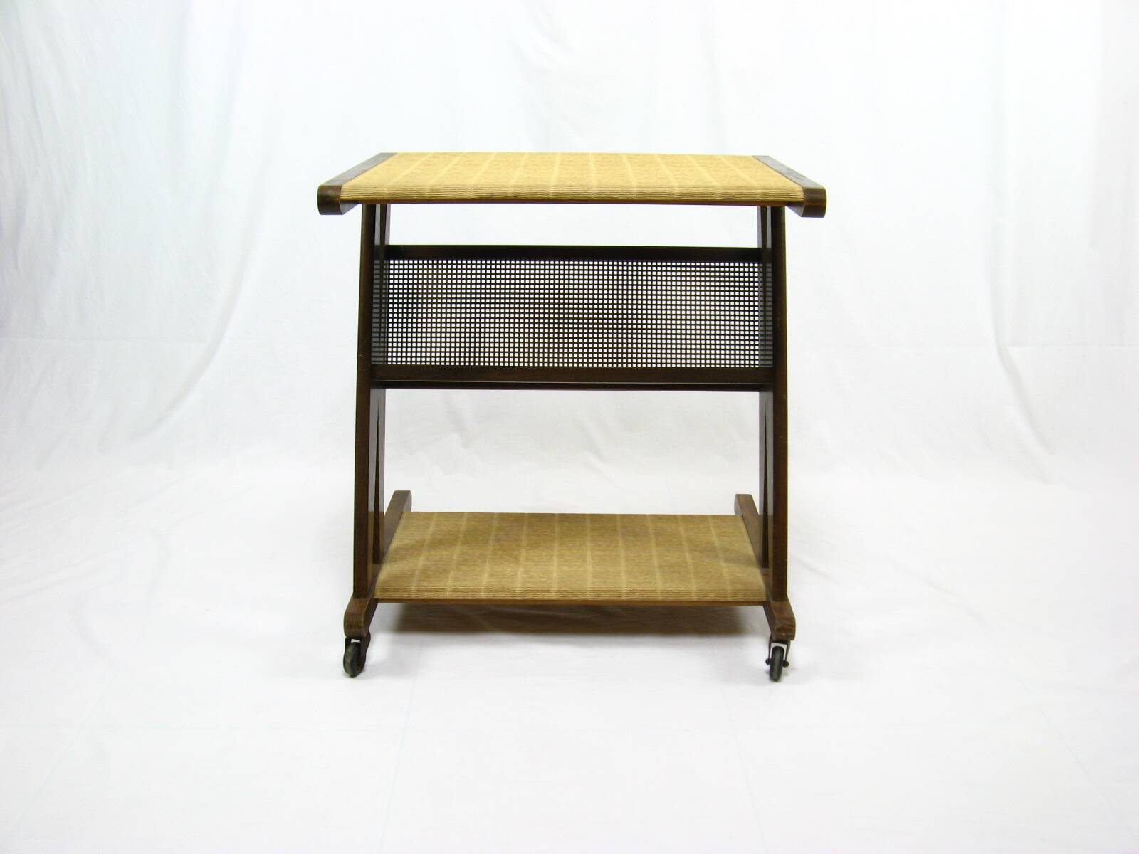 Jullian serving unit on wheels, vintage