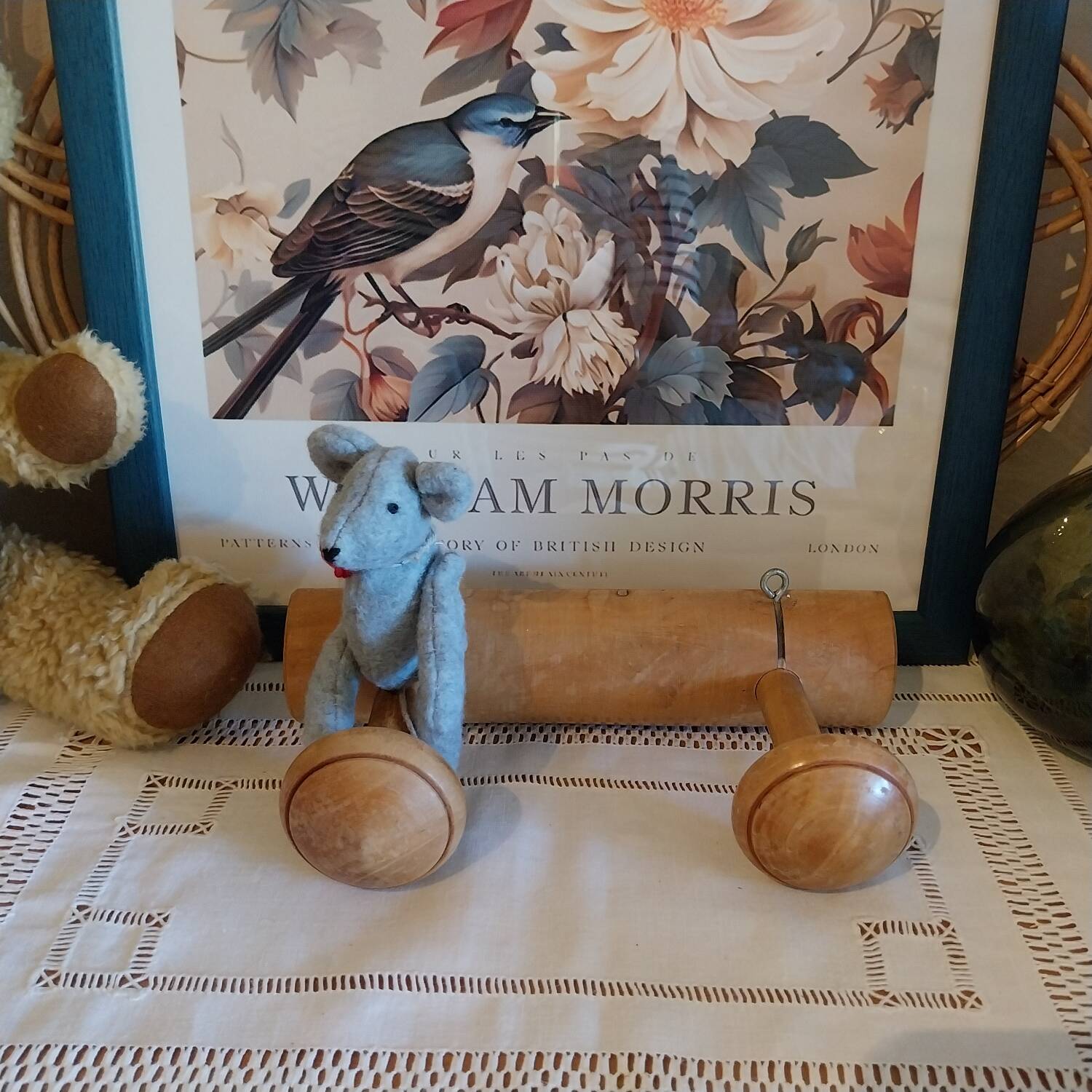 Vintage wooden coat rack
